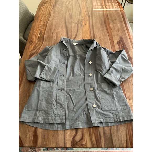 Cato Utility Barn Jacket Womens Small Gray Button Cabincore Long Sleeve Pocket - Picture 10 of 11